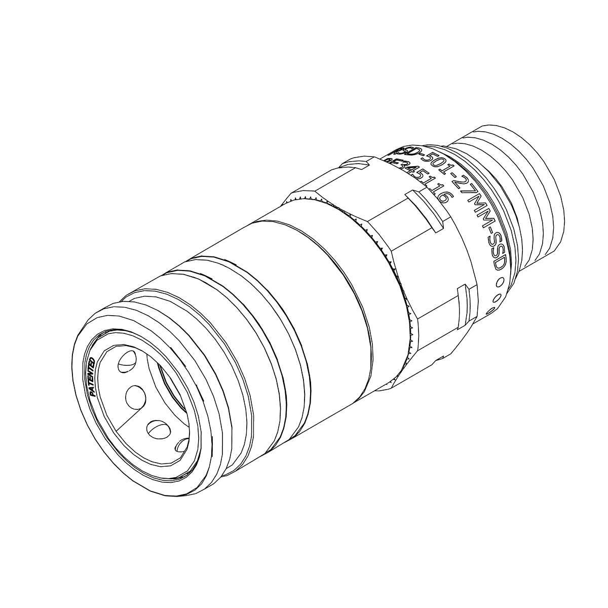 HYDRAULIC COUPLING FOR JOHN DEERE TRACTOR — RE52981